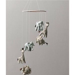 Restoration Hardware baby Chambray Animal Mobile